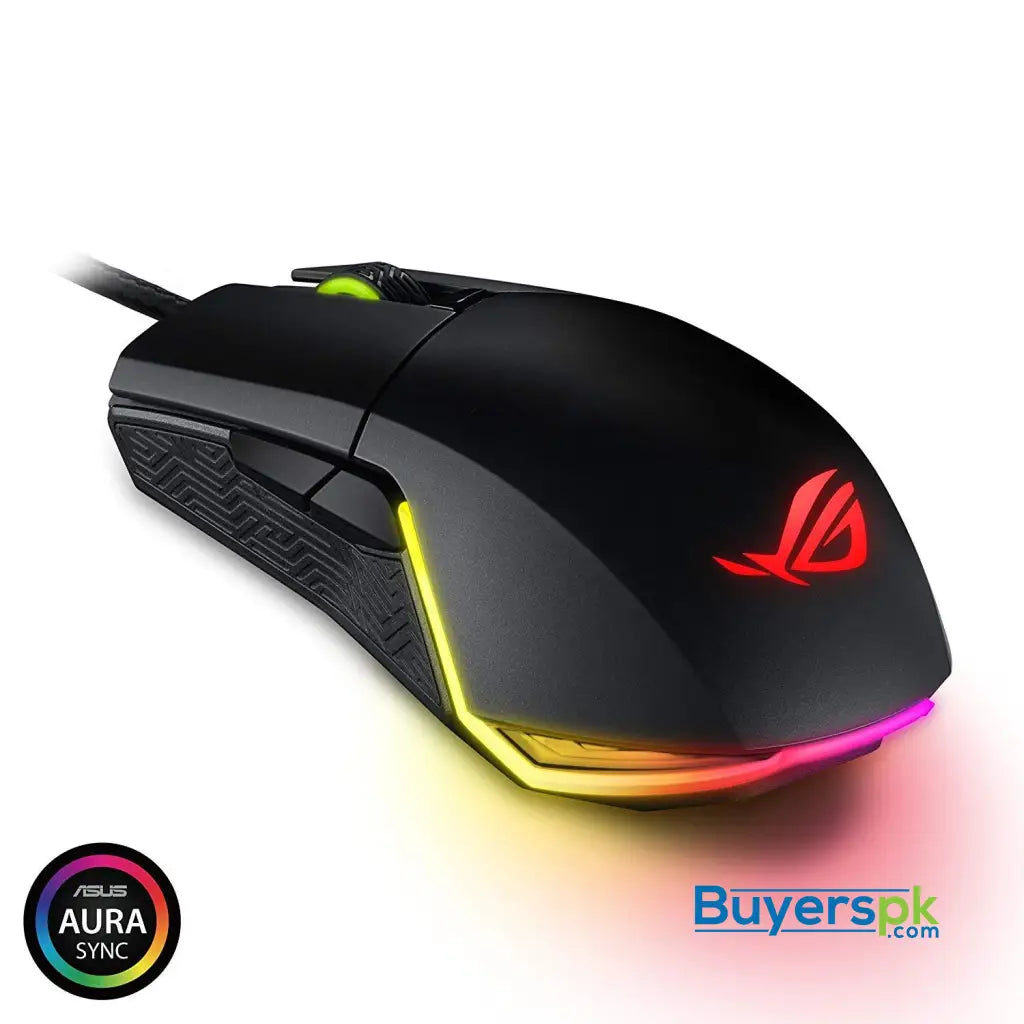 ASUS ROG Pugio Gaming Mouse Aura RGB USB Wired Optical Ergonomic Ambidextrous Gaming Mouse - Mouse ASUS ROG Pugio Gaming Mouse Aura RGB USB Wired Optical Ergonomic Ambidextrous Gaming Mouse - Mouse